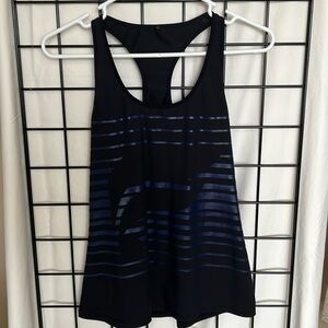 Fabletics Black and Navy Tank Top Small
